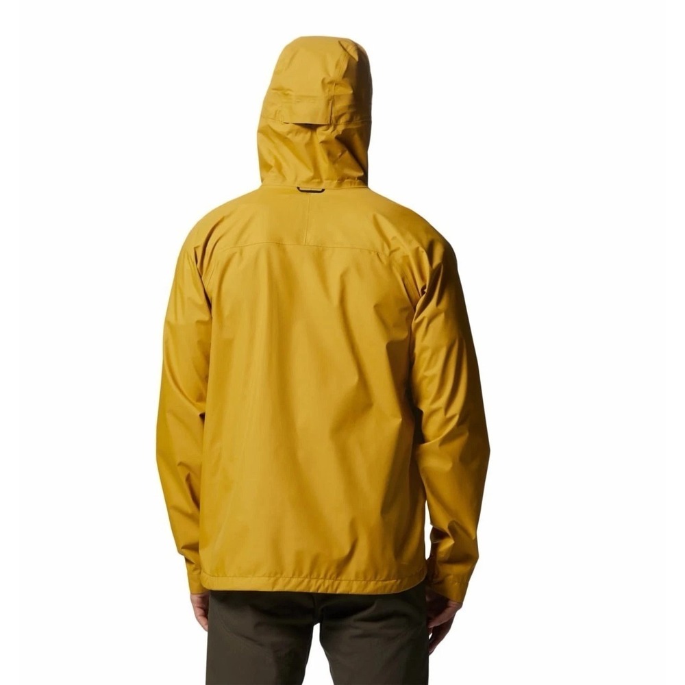 Mountain Hardwear Threshold Rain Jacket Men's XXL Desert Yellow Dry Q Core NWT - Picture 2 of 15